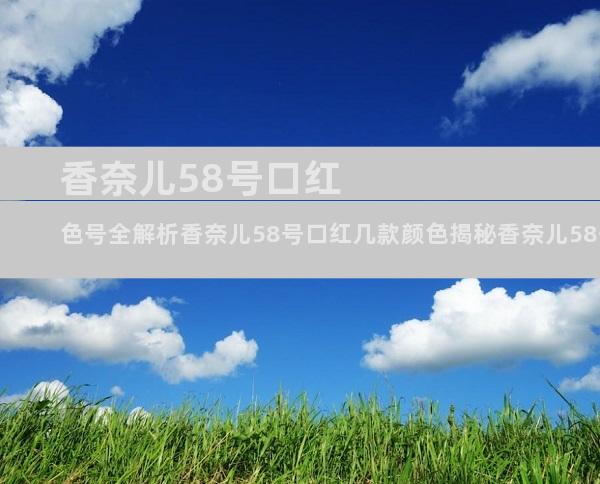 香奈儿58号口红色号全解析香奈儿58号口红几款颜色揭秘香奈儿58号口红色号之谜