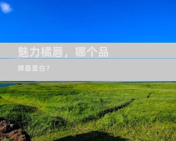 魅力橘唇，哪个品牌最显白？