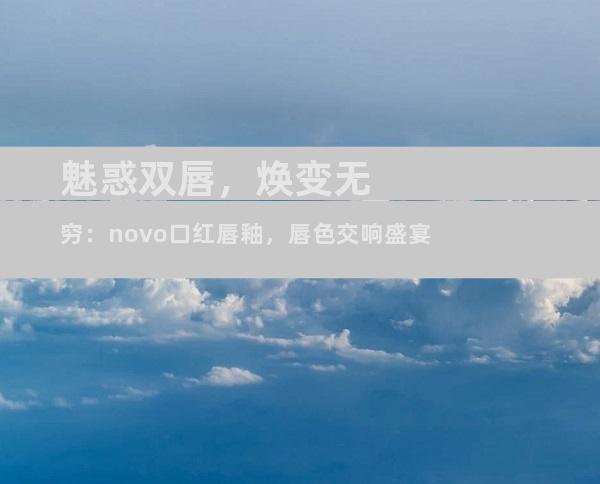 魅惑双唇，焕变无穷：novo口红唇釉，唇色交响盛宴